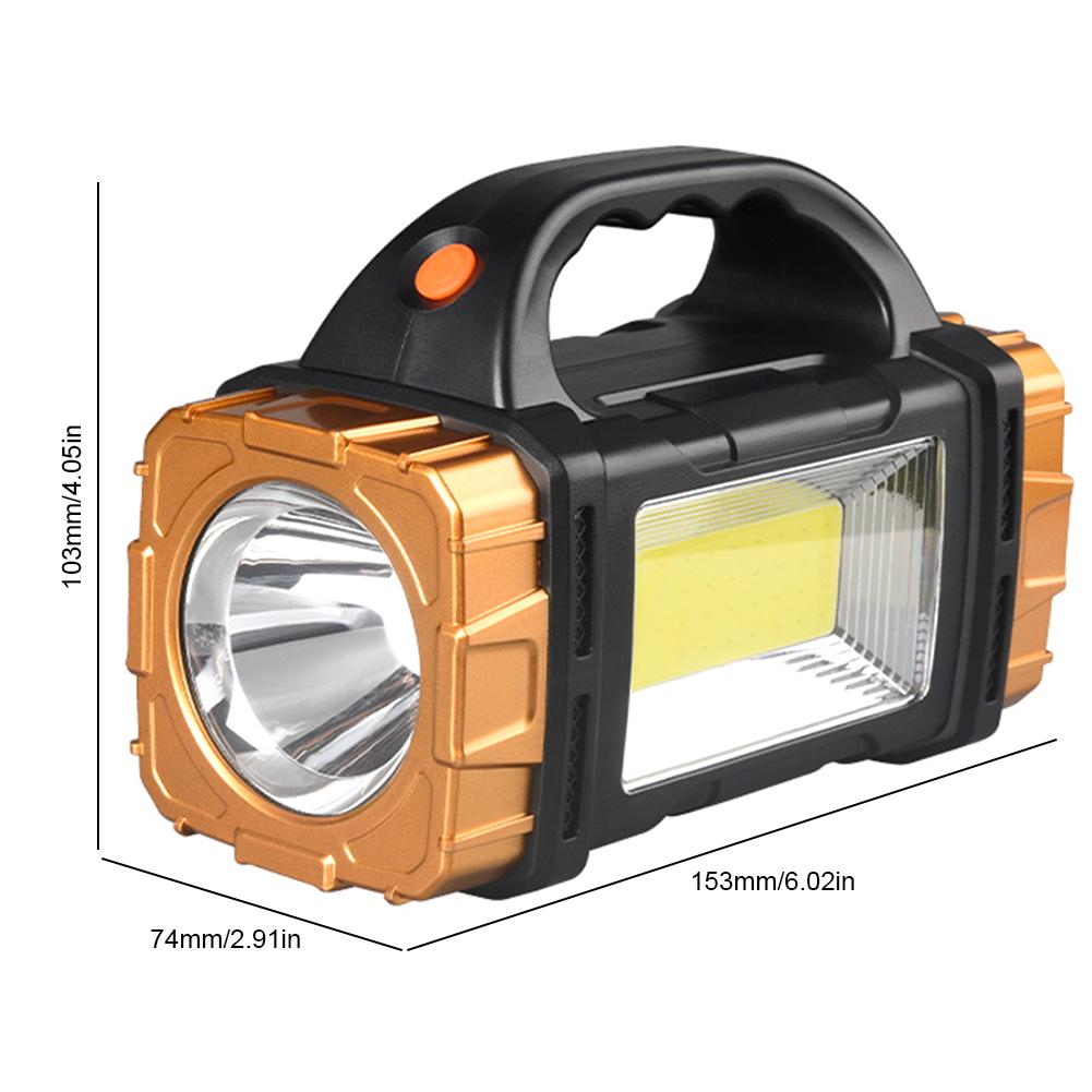 Multifunctional Portable Light Power Bank High Power LED Flashlight USB Rechargeable 1500mAh 8 Lighting Modes Powerful Spotlight