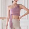 OEING Women's One-Shoulder High Elastic Sports Bra Tank Top