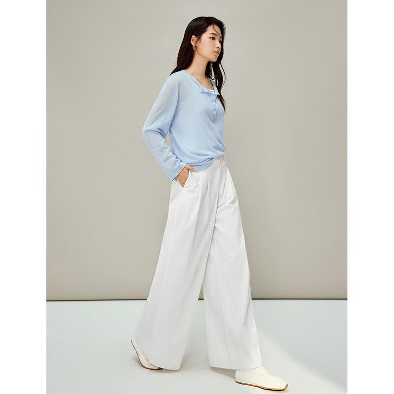 INMAN Women's Lyocell Linen Relaxed Knit Top