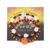 Halloween Classic Colorful Skull Head Beaded Bracelet for Women Handmade Rice Beads Elastic Bracelet Party Daily Jewelry Gift