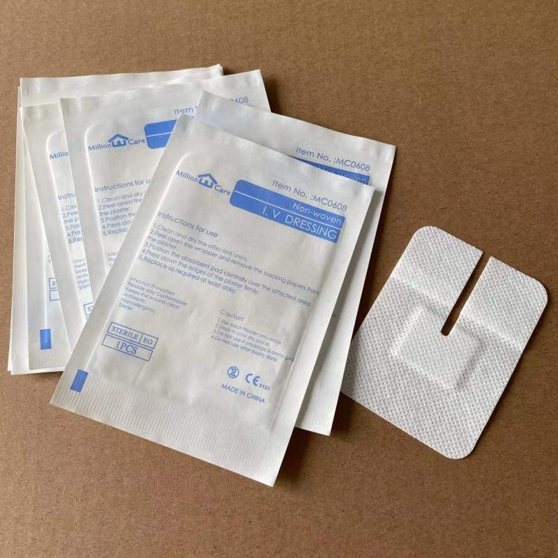 5/10/15Pcs 6*8Cm U Type Self Adhesive Wound Dressing Spunlace Dressing No Sterile Iv Cannula Fixed Dressing Non Woven Film