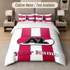 Custom Bedding Set AZ Alkmaar Pattern, Print Name Text 1 Duvet Cover plus 2 Pillowcases Home Textile