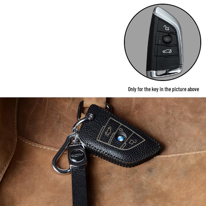 Premium Cowhide Key Case for BMW 3 Series 2013-2018, 2 Series, and 1 Series