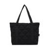 Borsa a tracolla casual da donna in piuma borsa a tote invernale a rombi