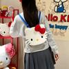 Red Cat Bow Cartoon Cute Backpack Student Leisure Bag For Use Daily