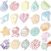 Crtiin 100 Pcs Sensory Strips Anxiety Calm Mindfulness Stickers Fidget Stress Breathing Sensory Sticker Different Textures Rough Tactile Tape for