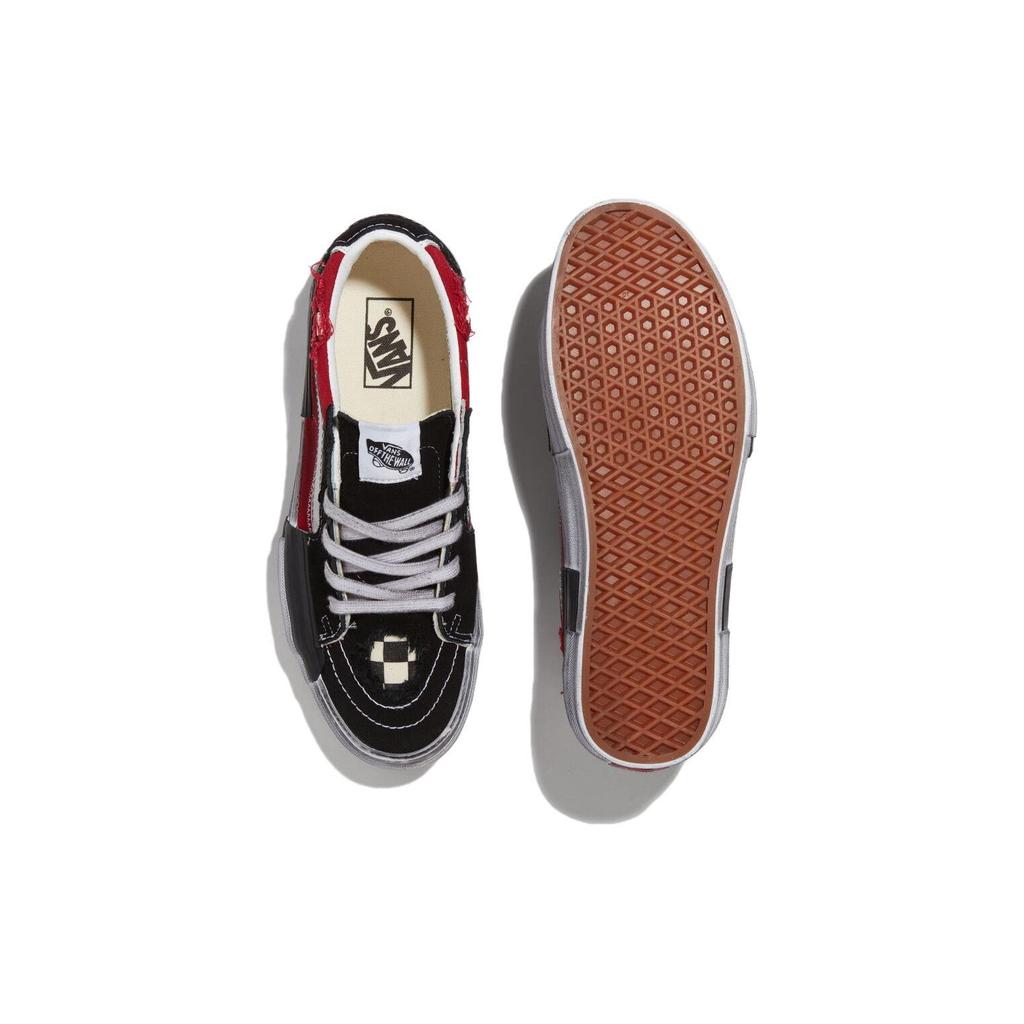 Vans Sk8-Low Reconstruct Unisex Black Red VN0009QS458