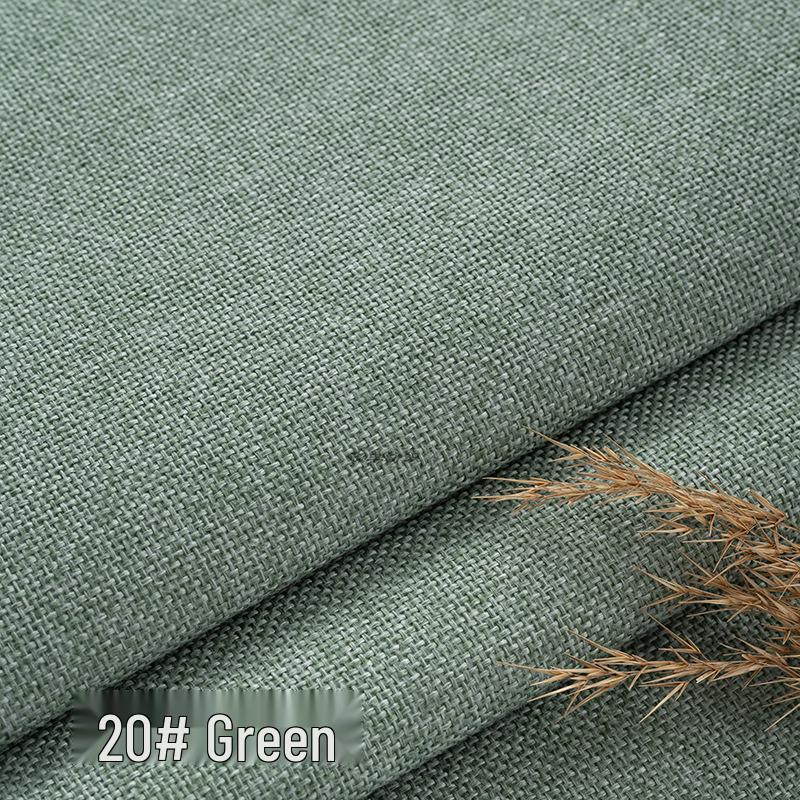 Coarse Plain Linen Fabric: Soft Upholstery, Car Seat, Chair Cushion, Tablecloth, Imitation Linen Cover