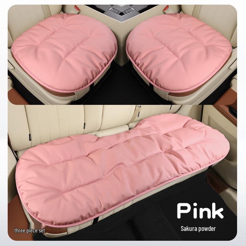 Napa Leather Car Seat Cushion - All-Season Cover for Mercedes-Benz, BMW, Tesla, Volkswagen