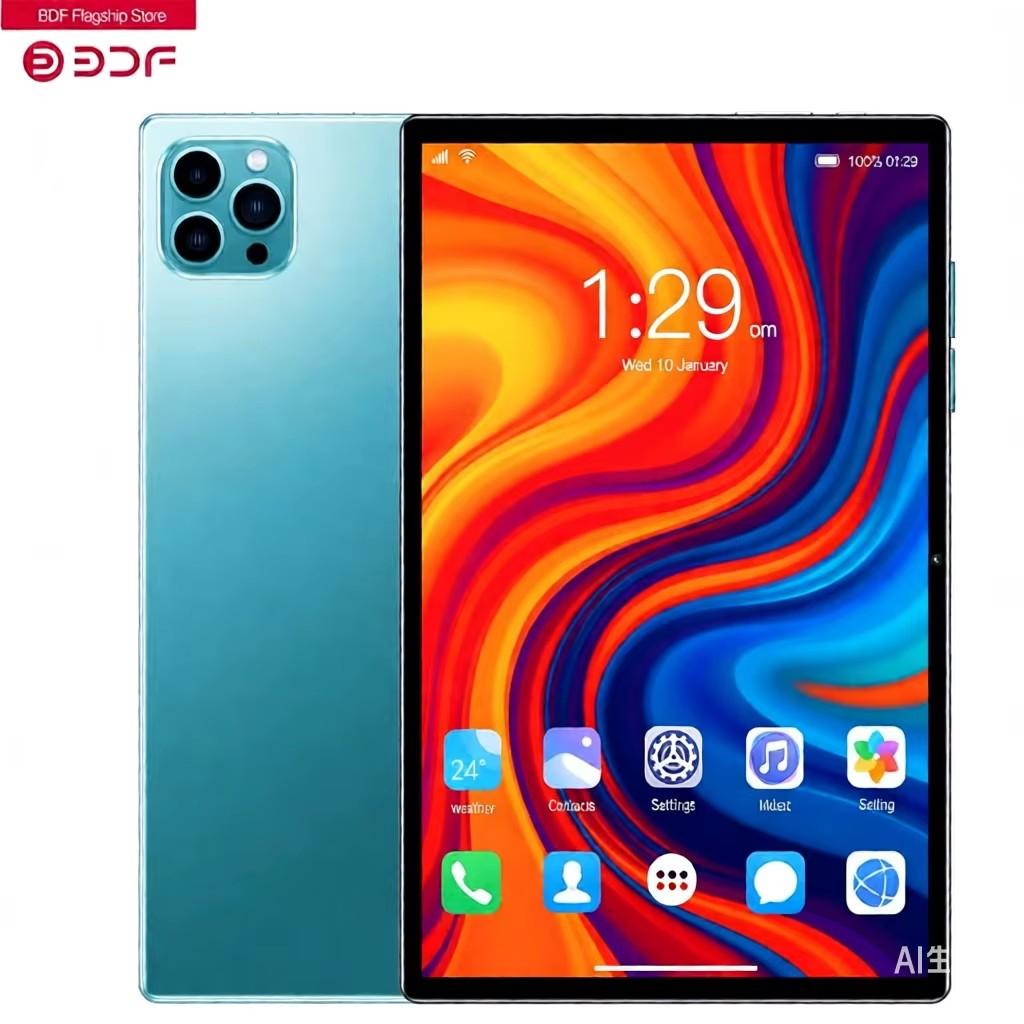 

10.1 Inch Tablet PC 4G Phone Call Octa Core Dual Cameras 8GB 128GB ROMDual SIM Tablets Bluetooth Wi-Fi Tablet Standard зелений