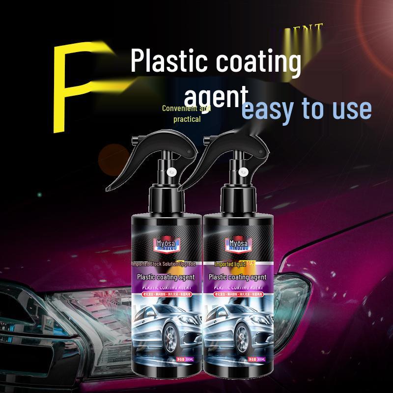 Automotive Plastic Coating & Interior Protection Agent - Anti-Stain Renovation & Care Solution 300ml Single Bottle