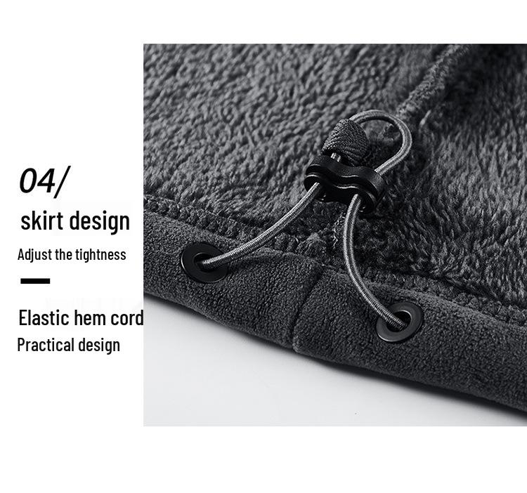 Hanorac cu Fleece Plus Catifea pentru Bărbați Toamnă/Iarnă 2025 - Cardigan Versatil, Casual, Croială Largă (2518B)