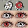Cosplay Contact Lens Gray for Color Eyes Yearly Soft Lenses With Case Natural Eye Makeup 2pcs
