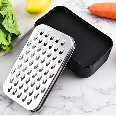 Stal nierdzewna Ser z pojemnikiem Food Saver Tarka Owalny kształt Wielofunkcyjna krajalnica do warzyw Gadżet kuchenny Do gotowania
