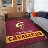 Football Cavaliers Logo  Carpet, Kitchen Rugs, Yoga Mat, Non-Slip Mats, Rug for Bathroom, Living Room Bedroom, Camping Rugs Christmas Gift