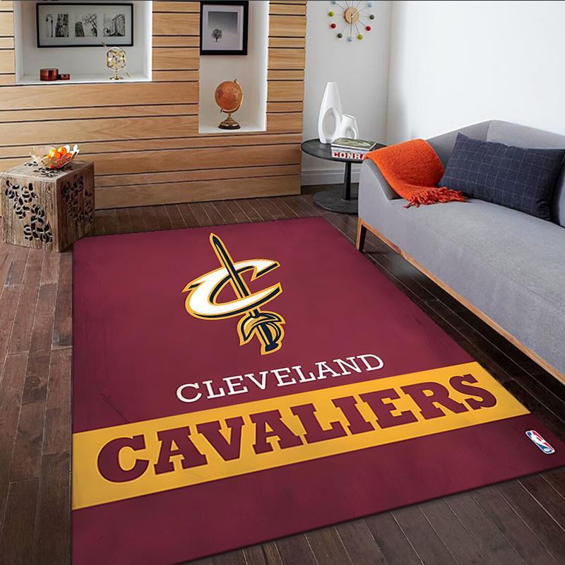 Football Cavaliers Logo  Carpet, Kitchen Rugs, Yoga Mat, Non-Slip Mats, Rug for Bathroom, Living Room Bedroom, Camping Rugs Christmas Gift