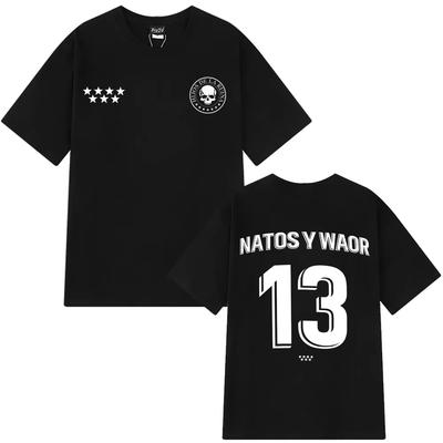 Rapper NATOS WAOR 13 T-Shirt Mode Hip Hop Vintage T-Shirt Herren Damen Kleidung Baumwolle Sommer Oversize T-Shirt Streetwear Top