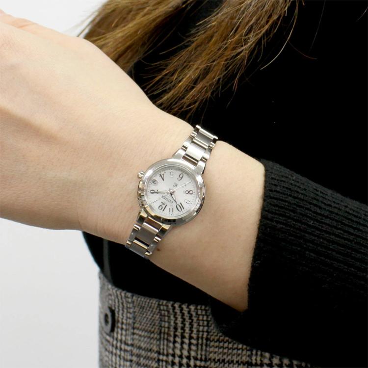 Citizen Solar Quartz Movement Stainless Steel Strap Watch Women's Watch White Dial ES9430-54A