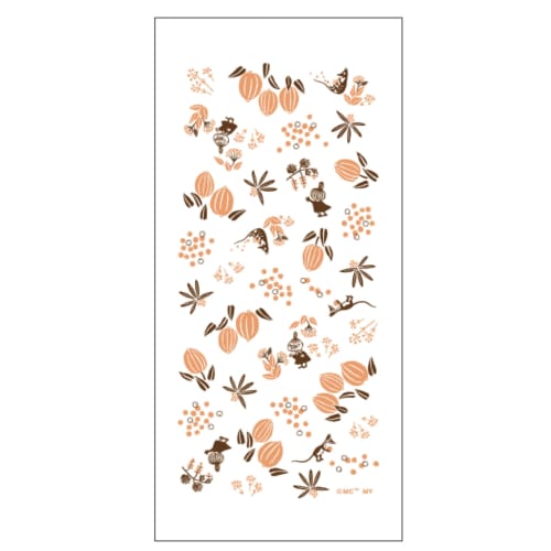

Miyamoto Towel Moomin Kitchen Cloth, Little My & Nuts, Made in Japan, White, Approx. 33 x 70 cm, 06099