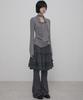 Peulleeoeob 3-Layered Ruffle Skirt Pants (Fl-260_Charcoal)