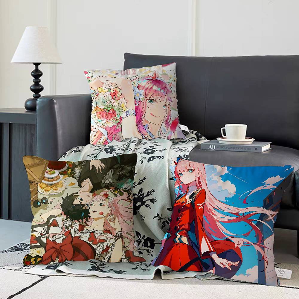 D-DARLING In The F-FRANXX Kissenbezug Dekokissen Sofa Heimdekor Hülle Kissenbezüge