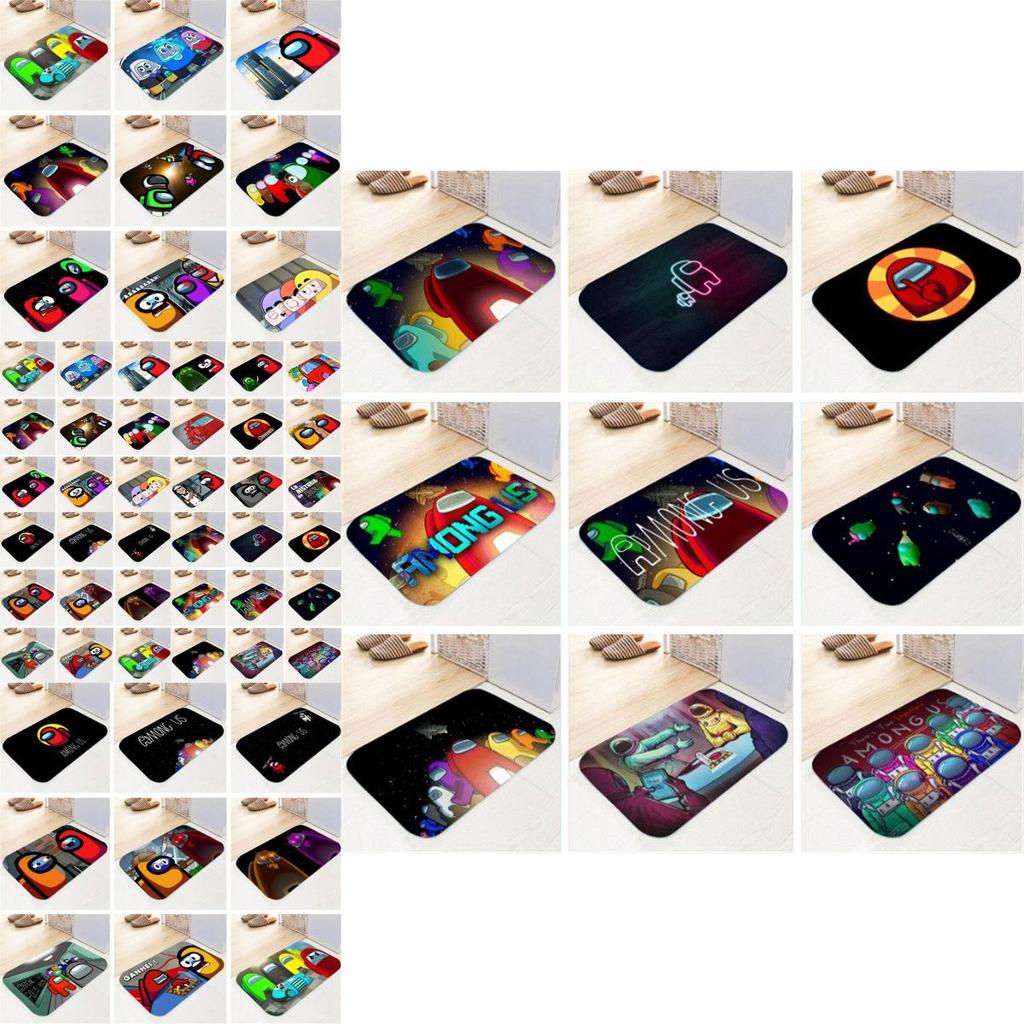 Game Mat Flannel Home Bath Bathroom Nonslip Carpet Rug Decor Floor