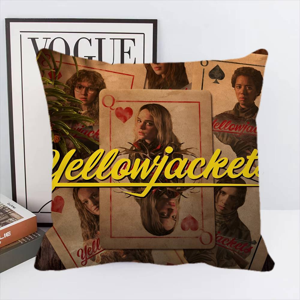 Psychological Horror Series Yellowjackets Pillow Case Square Pillow Bedroom Sofa Leisure Comfort Cushion Car Home Decoration