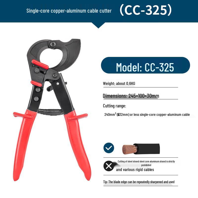 Manual Ratchet Cable Cutter