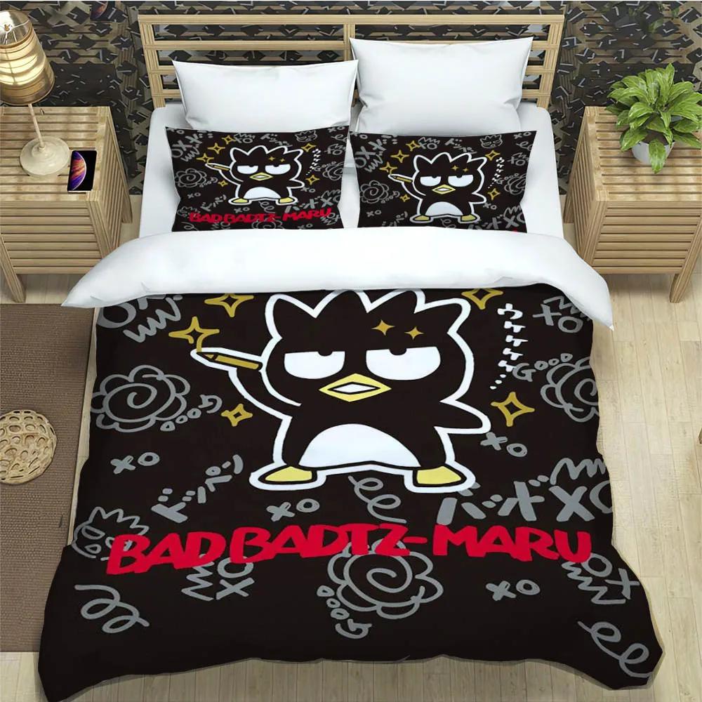 Cartoon BadBadtz-maru Bedding Sets pillowcase Children duvet cover comforter set bedding set luxury Birthday Gift