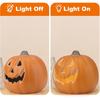 9" Jack-o'-Lantern - Halloween Light Up Pumpkin Lantern with ETL Certified Cord and 2 Safety Fuse - Indoor Outdoor JackoLantern Decoration for