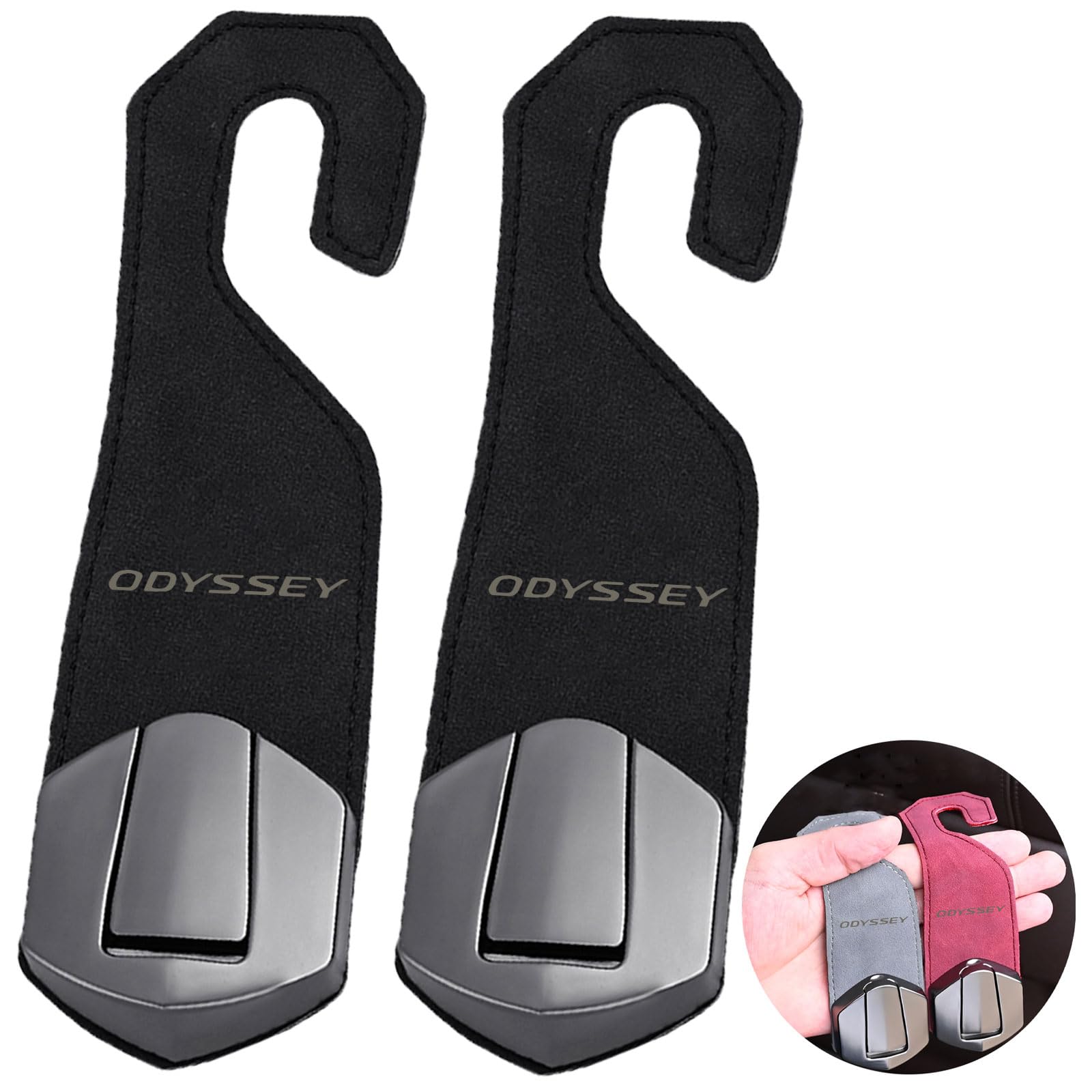MailiMy Car Hook, Car Seat Hook, Suitable for Odyssey, Headrest Hook, Laser Leather Engraving, Suitable for Odyssey