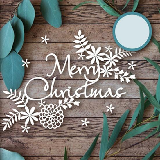 Letter Leaf Flower Cutting Die DIY Scrapbook Emboss Paper Xmas Card Making Craft