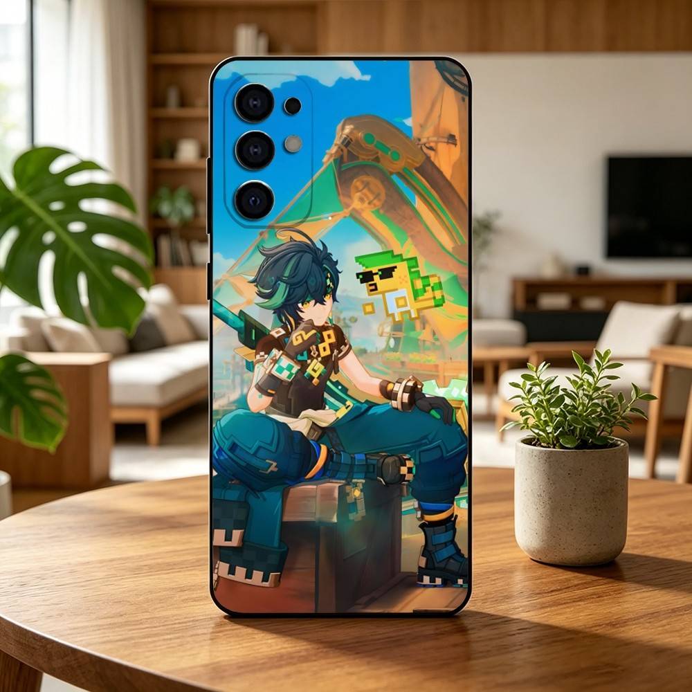 G-Genshin I-Impact Kinich Game Gift Phone Case For Samsung S25,S24,S21,S22,S23,S30,Ultra,S20,Plus,Fe,Soft Silicone Black Cover