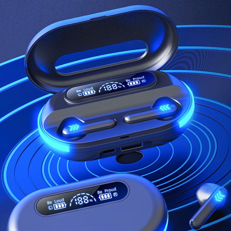 Vezeték nélküli Bluetooth fejhallgató fülbe helyezhető fejhallgató HIFI hangeffektusok Ultra hosszú akkumulátoros fülhallgató