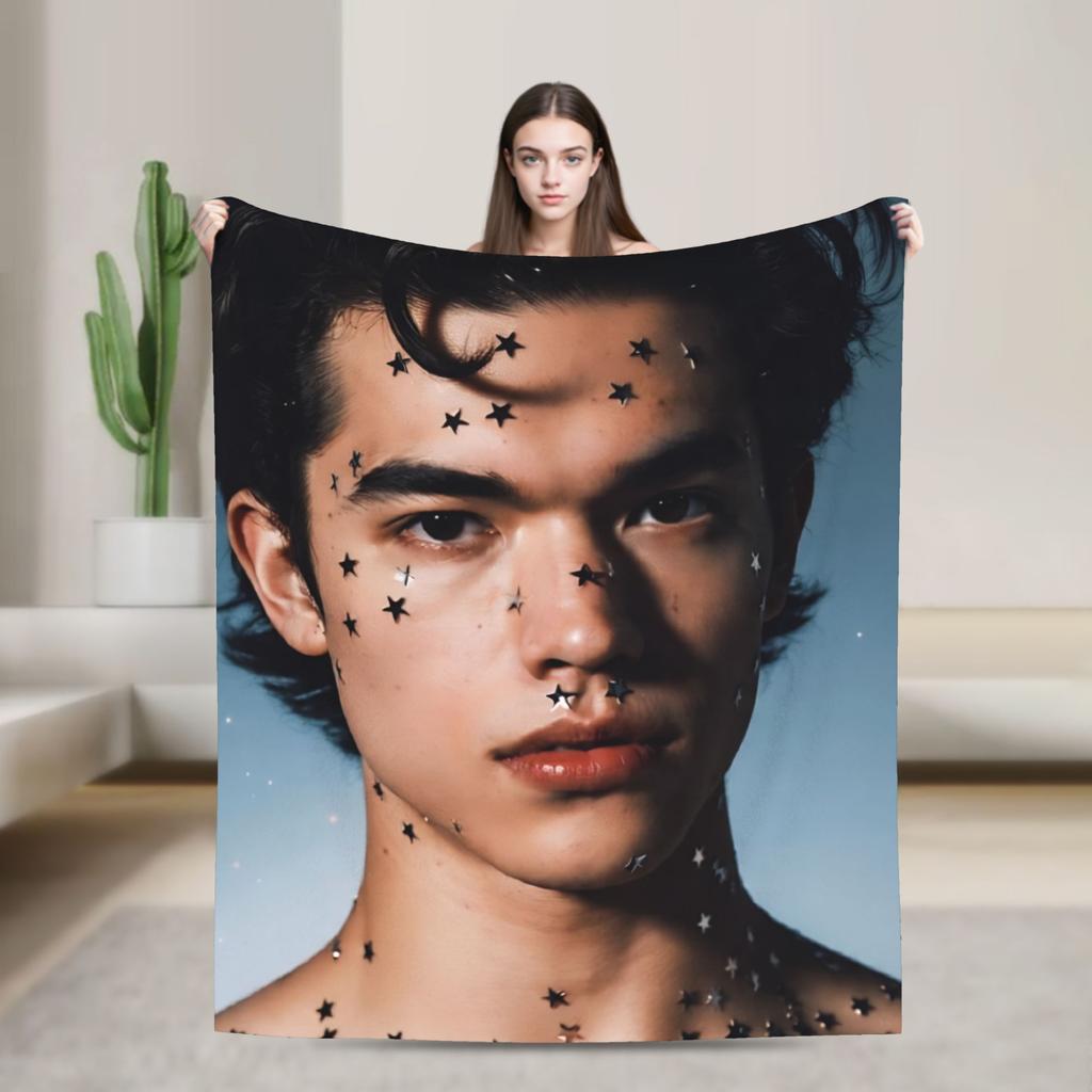 Conan Gray Wishbone Decke Amerikanischer Sänger Reisebüro Flanell Überwurfdecke Für Schlafzimmer Warme Tagesdecke Geburtstagsgeschenk