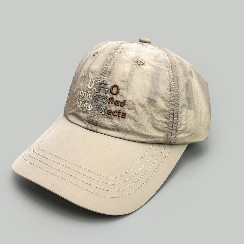 Embroidery Colored Small Letters Quick-Drying Baseball Cap Men'S And Women'S Sunshade Casual Shopping Cap