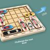 Wooden Car Parking Puzzle Toy For Kids Development And Parent Child Game