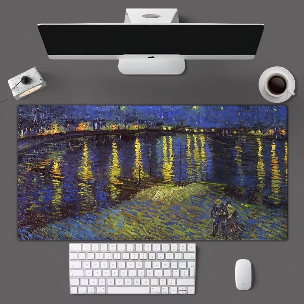 Van Gogh Art Mousepad Mousepad Gamer Mouse Pad Size For Office Long Table Mat