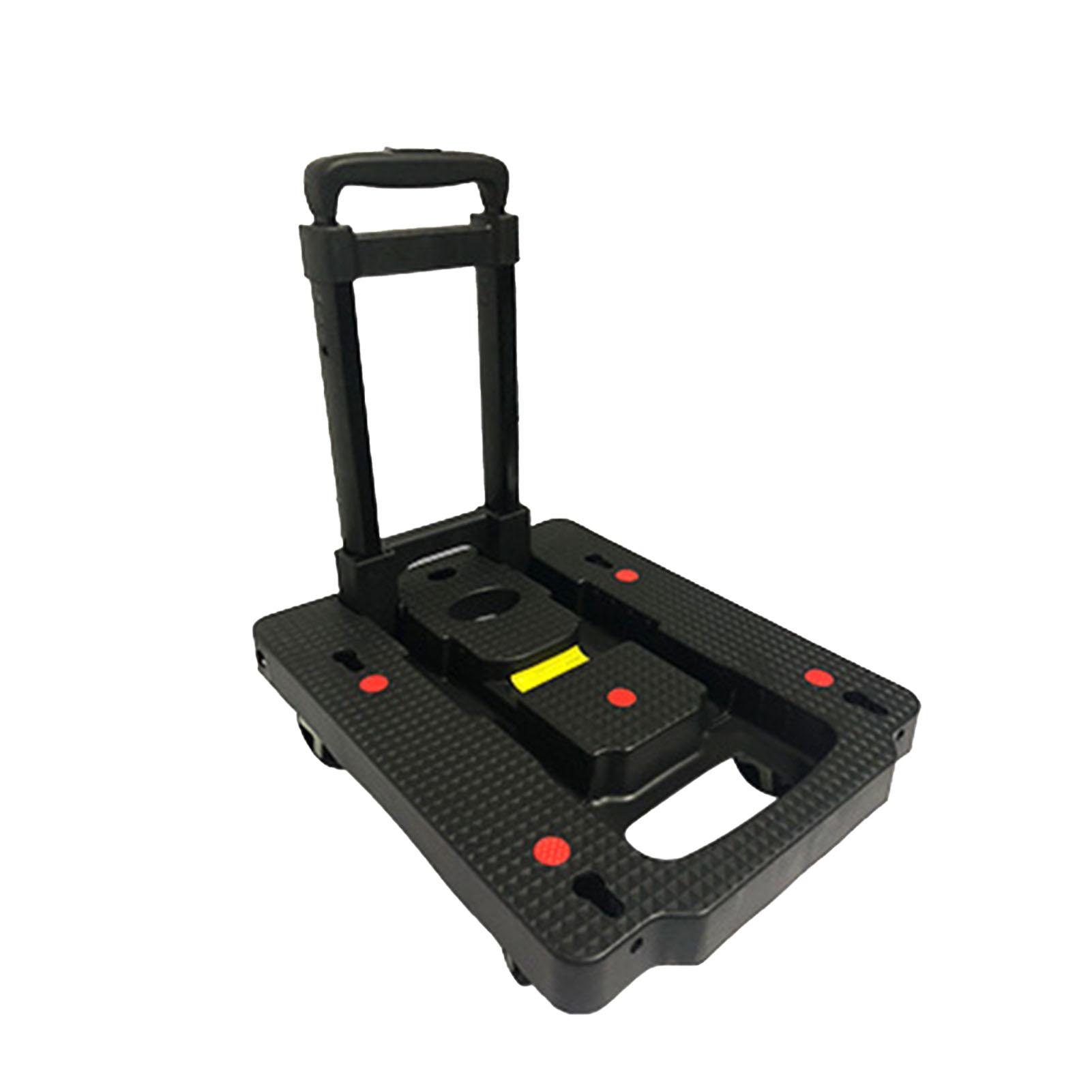 

Тележка Мини Портативная 100 кг Грузоподъемность Противоскользящая Ударопрочная Бесшумная Складная Ручная Тележка