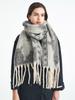 Women Winter Retro Knitted Scarf Headscarf Ladies Casual Animal Print Tassel Warm Scarve Mujer Foulard Thick Wrap Shawl  New