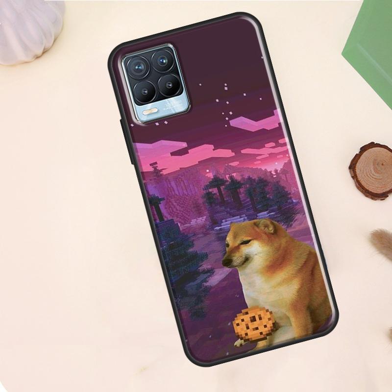 Cheems Doge Meme Funny Doggy Case For Realme C67 C71 C63 C61 C55 C51 C53 C35 C65 C75 11 12 13 14 Pro Plus GT6 GT7 15 Pro
