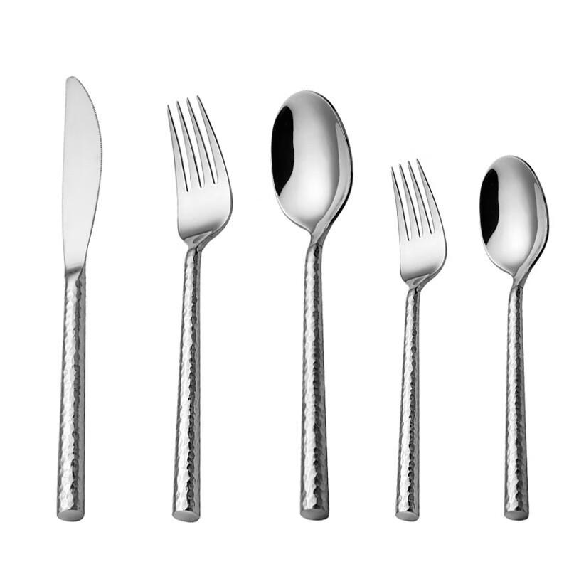 Ruhan Hammered Stainless Steel Dinner Knife Set