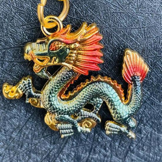 Брелок Дракон Медная Монета Декор Тыквы Нержавеющая Изысканная Весна Желаемое Удачи Сумка — фото 11