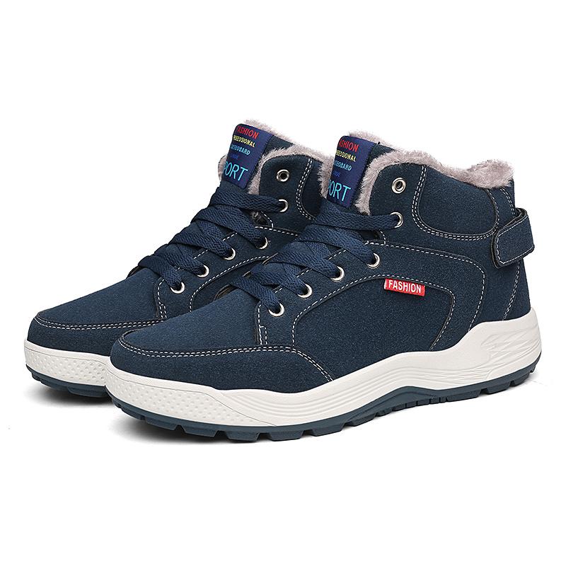 

Мода 2024 Новая мода Классические плюшевые зимние ботинки Теплые кожаные ботинки Меховые зимние мужские ботинки До щиколотки Для взрослых Повседневные Удобные кроссовки69 6.5 синий