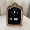 Flower pattern Jewelry Display Bust Model Vertical Desktop Necklace Mannequin  Ornament