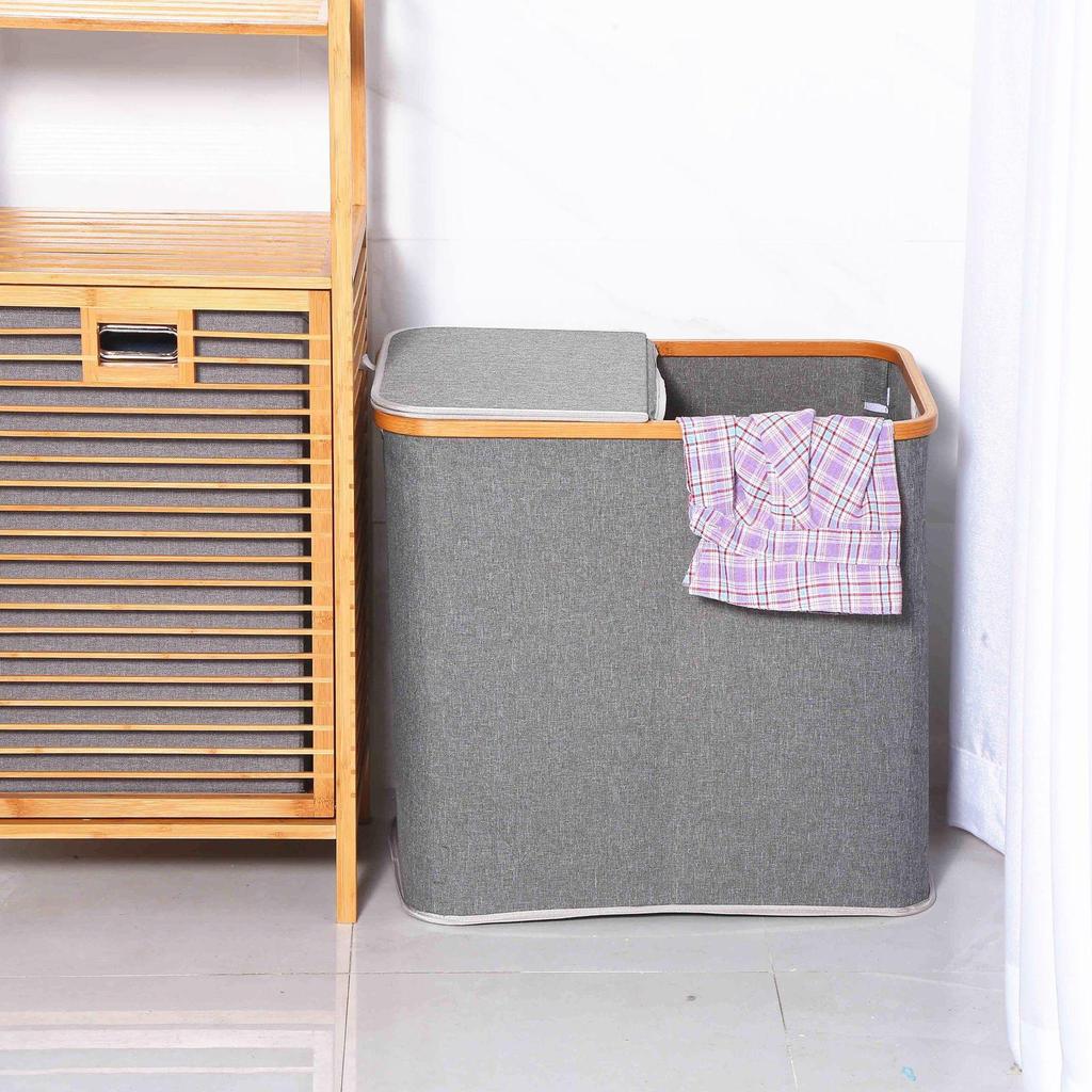 Japanese-Style Laundry Basket: Simple Storage Bin for Toys & Clothes, Imitation Hemp Design