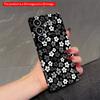 2DFlat Samsung Phone Case Monochrome Floral Pattern Phone Case Applicable To Galaxy S22 S23 S24 S25ULTRA S26 A12 A13 A14 A15 A16 A34 A35 A54 A55