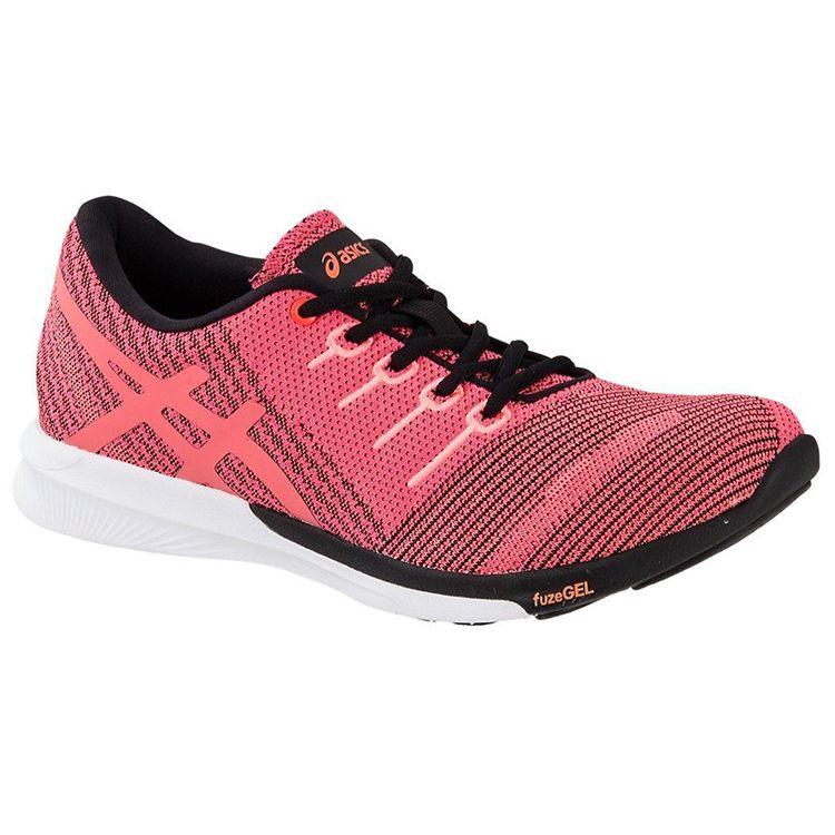 Asics Fuzex Comfortable Fabric Durable Breathable Low-Top Running Shoes Women sneaker Pink Black T879N-2006