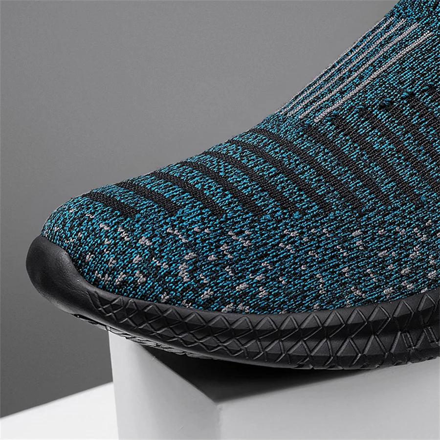 Men's Shoes Comfortable Light Sneakers Man Mesh Breathable Walking Shoes Casual Loafers Shoes Plus Size 46 Zapatillas De Deporte