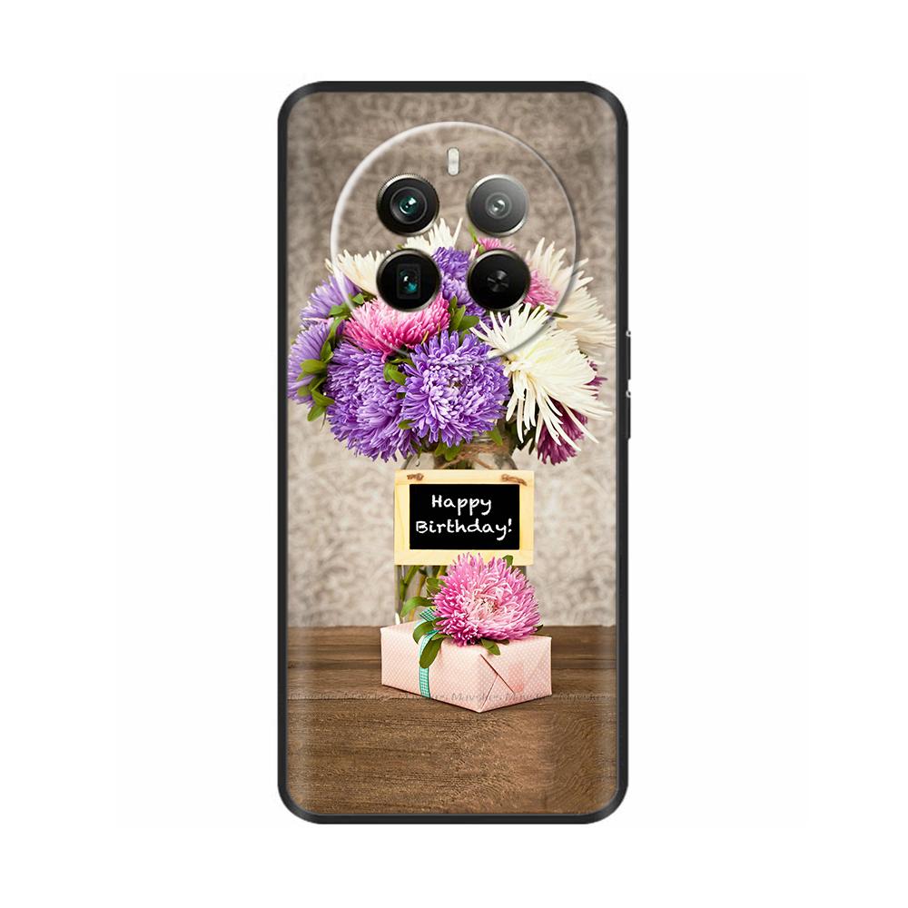 Silicone Phone Case for Realme 12 Pro Plus Soft Black Back Cover for Realme 12 Pro + Realme12 Funda Protective Shell Cases Coque